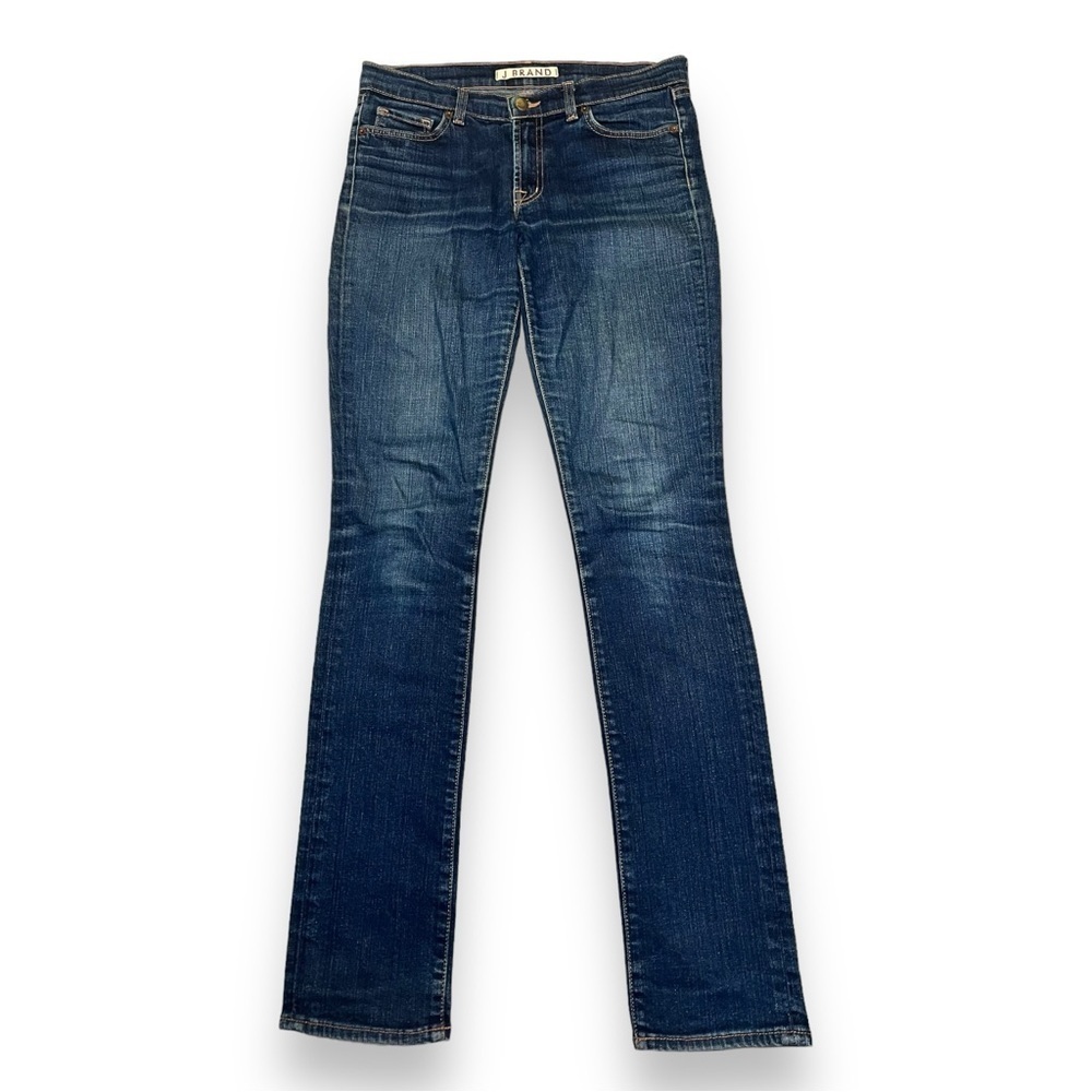 J. Brand Women’s Mid-Rise Straight Leg Jeans Dark Wash Size 29 - Picture 2 of 6